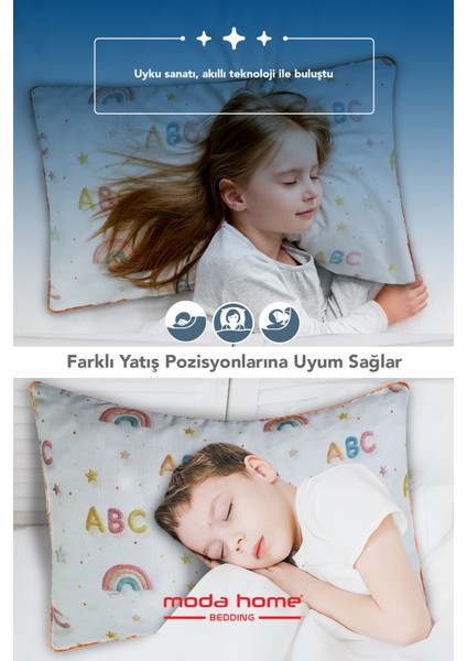 2 Adet Müslin Kumaşlı Ortopedik Çocuk Yastığı,visco Parçacıklı Pamuk Kılıflı 40*60 *1100 Gr(Abc) fiyatları