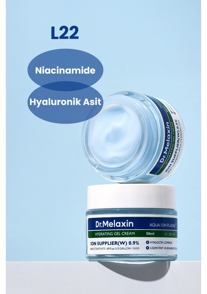 Aydınlatıcı Nemlendirici Krem | L22 Patentli + 8 Katmanlı Hyaluronik Asit + Niacinamide 50ML fırsatları