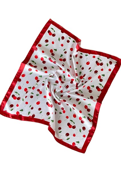 2 Li Saten Bandana Seti Saten Fular Saten Çanta Aksesuarı Özel Desen Bandana 45X50 cm modelleri