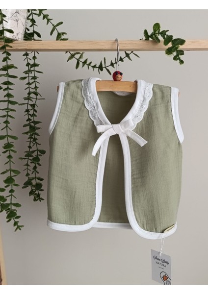 %100 Pamuk 4 Kat Müslin Kumaş Yelek