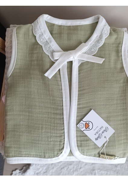 %100 Pamuk 4 Kat Müslin Kumaş Yelek modelleri