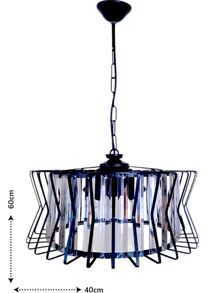 Antik Şeker 3’lü Avize – Siyah, Kristal Tabut Taşlı, Modern fiyatları