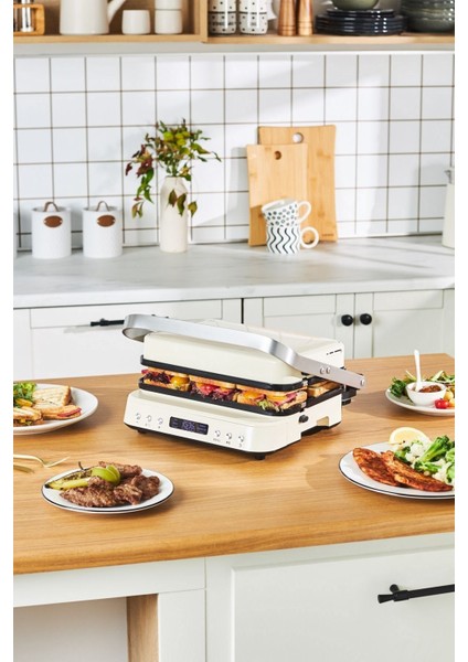 Tost, Krep Izgara Çift Taraflı Plaka 2000W Digitalekran Yanmazyapışmaz Tost, Krep ve Izgara Makinesi fiyatları