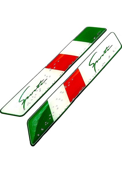 Italya Çamurluk Logosu Uyumlu Damla Sticker - Italya Sports Sticker Damla