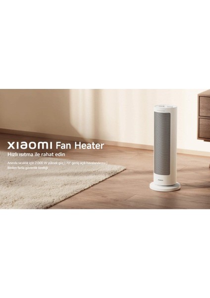 Fan Heater Anında Sıcaklık Hızlı Isıtma-Fanlı Dikey Isıtıcı 2000W