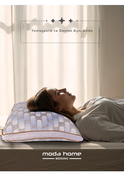 2 Adet Moda Klimalı Yastık ,pamuk Viskon Kumaşlı Çift Biyeli Yıkanabilir Kılıflı 50*70 cm 1250 gr fırsatları