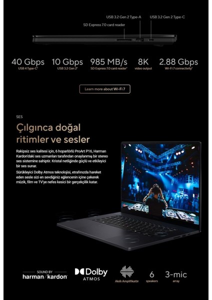 Dokunmatik H7606Wİ Amd Ryzen Ai 9 HX370 64GB Ram 2tb Nvidia Geforce Rtx 4070 16" 4K OLED Ekran WIN11