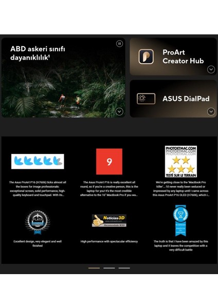 Dokunmatik H7606Wİ Amd Ryzen Ai 9 HX370 64GB Ram 2tb Nvidia Geforce Rtx 4070 16" 4K OLED Ekran WIN11 modelleri