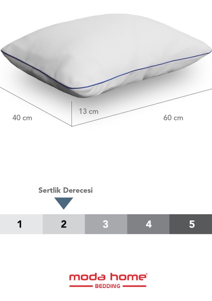 Moda Vısco Parçacıklı Yastık ,boyun Destekli Ortopedik Yastık Yıkanabilir Kılıflı 40*60CM 1200 gr modelleri