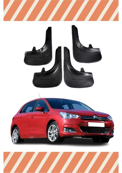 Citroen C4 11 ve Sonrası 4'lü Tozluk Çamurluk Paçalık