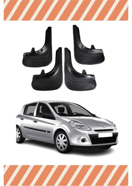 Renault Clio 3 4'lü Tozluk Çamurluk Paçalık