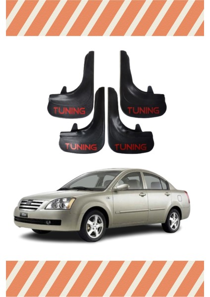 Chery Alia Uyumlu Tunıng Yazılı 4'lü Tozluk Çamurluk Paçalık