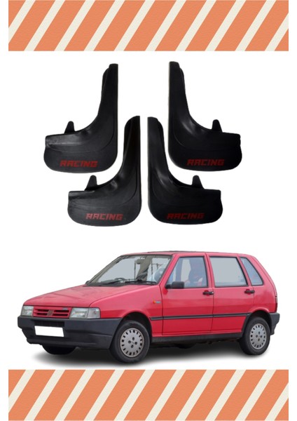 Fiat Uno Racing Yazılı 4'lütozluk Çamurluk Paçalık