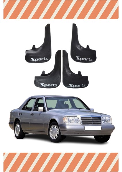 Mercedes 200E Sports Yazılı 4'lü Tozluk Çamurluk Paçalık
