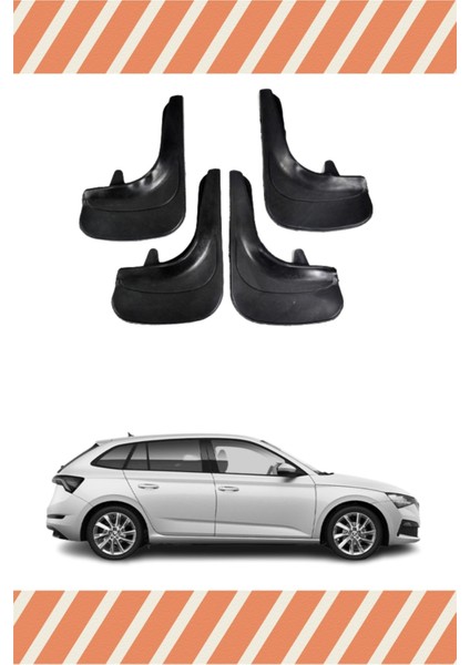Skoda Scala 4'lü Tozluk Çamurluk Paçalık