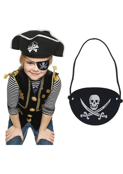 Ithal Vinleks Deri Korsan Göz Bandı - Lastikli & Yumuşak