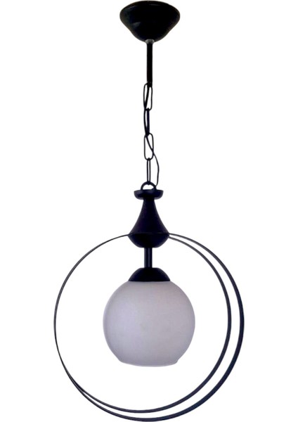 Elif Tekli Sarkıt Avize – Siyah, 2’li Halka Detaylı, Modern Tekli Avize | E27 Uyumlu, Yerli Üretim fiyatları