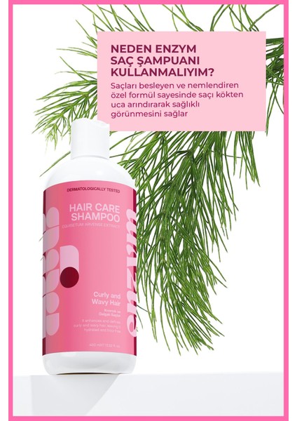 Kıvırcık ve Dalgalı Saçlar Için Saç Bakım Şampuanı 400 ml (Bukle Belirginleştirici) (Tuzsuz) fiyatları
