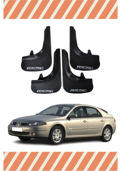 Renault Laguna 2 Racing Yazılı 4'lü Tozluk Çamurluk Paçalık