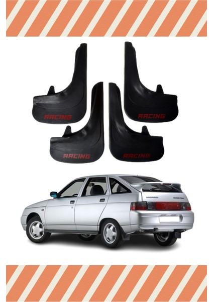 Lada Vega Racing Yazılı 4'lü Tozluk Çamurluk Paçalık