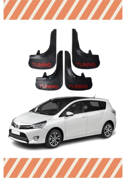 Toyota Verso 2010-2017 Tunıng Yazılı 4'lü Tozluk Çamurluk Paçalık