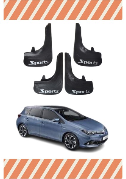 Toyota Auris Sports Yazılı 4'lü Tozluk Çamurluk Paçalık