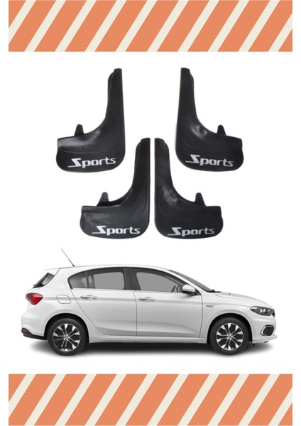 Fiat Egea Hb Tüm Kasalar Sports Yazılı 4'lü Tozluk Çamurluk Paçalık