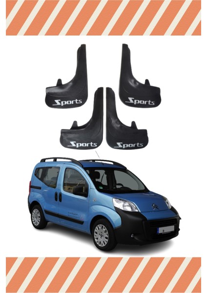 Citroen Nemo Sports Yazılı 4'lü Tozluk Çamurluk Paçalık
