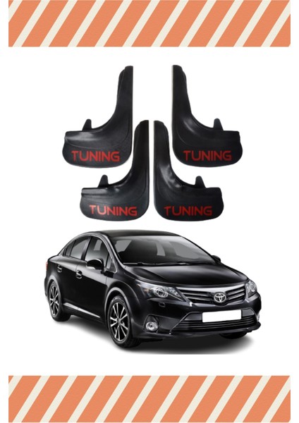 Toyota Avensis Tunıng Yazılı 4'lü Tozluk Çamurluk Paçalık