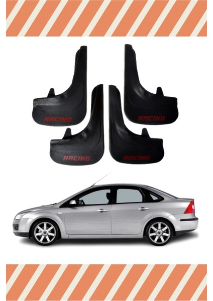 Ford Focus 2 Sd 2005-2011 Racing Yazılı 4'lü Tozluk Çamurluk Paçalık