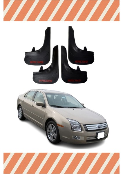 Ford Fusion 2002-2012 Racing Yazılı 4'lü Tozluk Çamurluk Paçalık