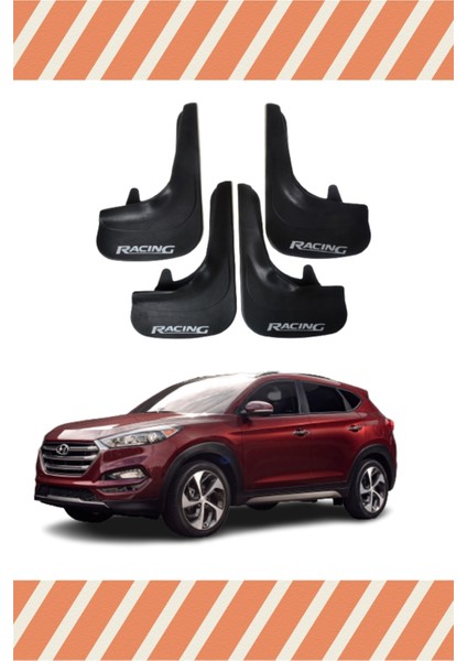 Hyundai Tuscon Racing Yazılı 4'lü Tozluk Çamurluk Paçalık