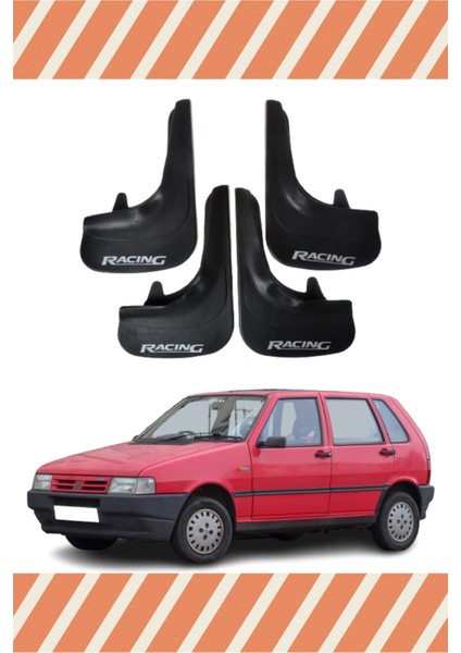 Fiat Uno Racing Yazılı 4'lütozluk Çamurluk Paçalık