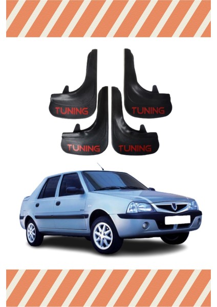 Dacia Solenza Tunıng Yazılı 4'lü Tozluk Çamurluk Paçalık