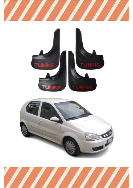 Tata Indica Tunıng Yazılı 4'lü Tozluk Çamurluk Paçalık