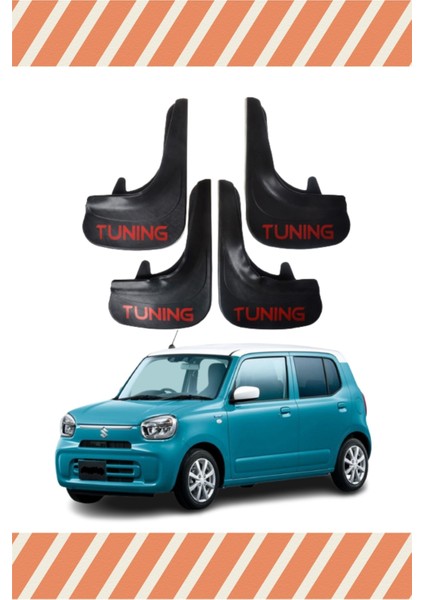 Suziki Alto Tunıng Yazılı 4'lü Tozluk Çamurluk Paçalık