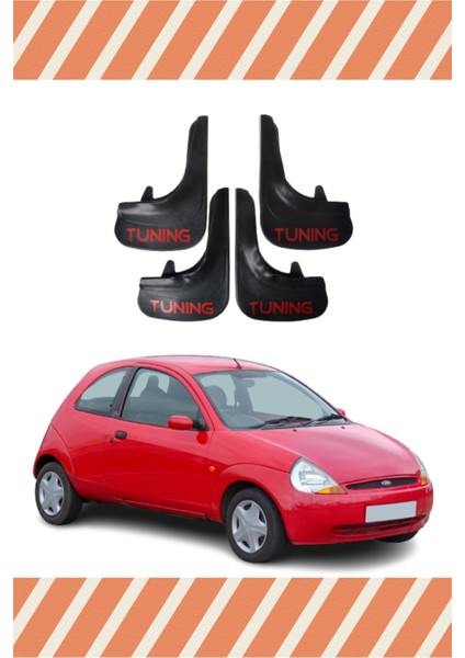 Ford Ka- Tunıng Yazılı 4'lü Tozluk Çamurluk Paçalık