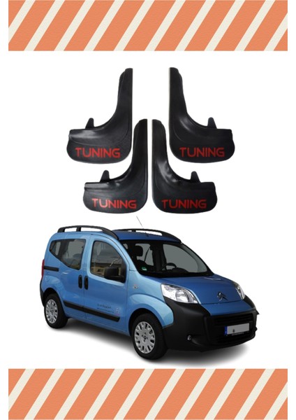 Citroen Nemo Tunıng Yazılı 4'lü Tozluk Çamurluk Paçalık