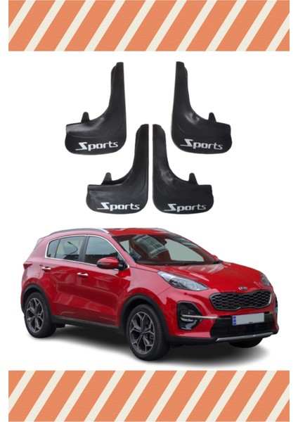Kia Sportage Sports Yazılı 4'lü Tozluk Çamurluk Paçalık