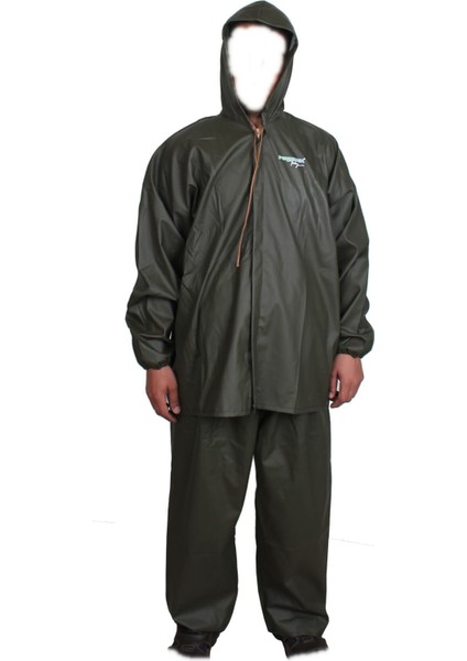 Pvc Alt Üst Takım Fermuarlı Balıkçı Yağmurluk