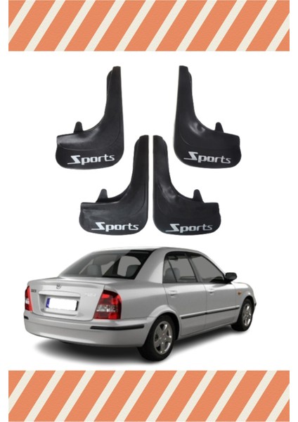 Mazda 303 Familia Sports Yazılı 4'lü Tozluk Çamurluk Paçalık