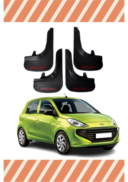 Hyundai Atos Racing Yazılı 4'lü Tozluk Çamurluk Paçalık