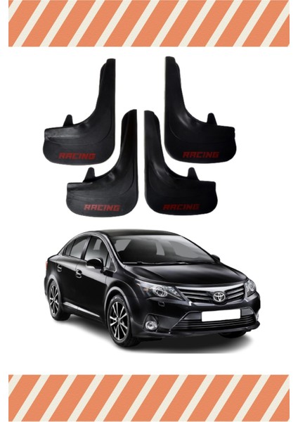 Toyota Avensis Racing Yazılı 4'lü Tozluk Çamurluk Paçalık