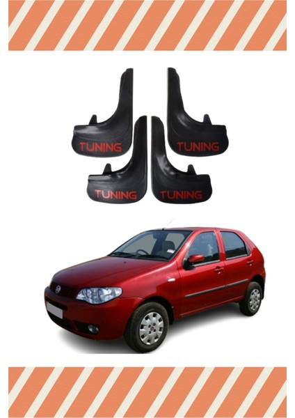 Fiat Palio Tüm Kasalar Tunıng Yazılı 4'lü Tozluk Çamurluk Paçalık
