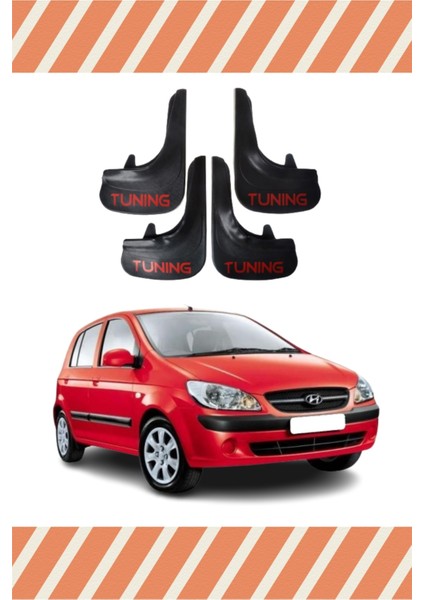 Hyundai Getz Tüm Kasalar Tunıng Yazılı 4'lü Tozluk Çamurluk Paçalık