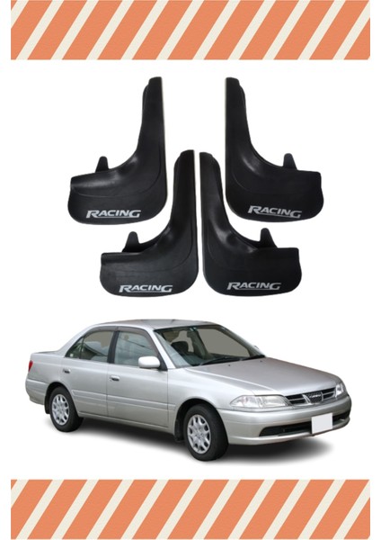Toyota Carina Racing Yazılı 4'lü Tozluk Çamurluk Paçalık