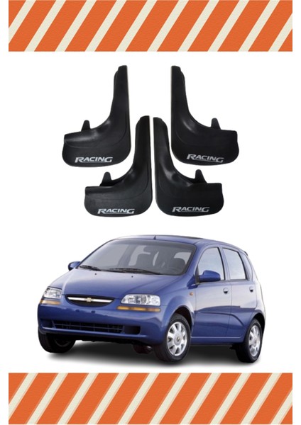 Chevrolet Aveo Hb 2005-2011 Racing Yazılı 4'lü Tozluk Çamurluk Paçalık