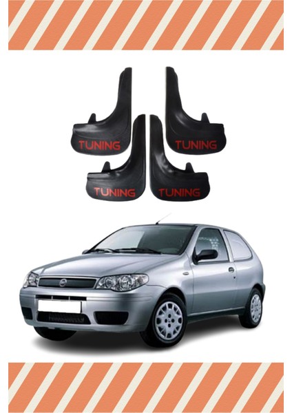 Fiat Palio Van Tüm Kasalar Tunıng Yazılı 4'lü Tozluk Çamurluk Paçalık