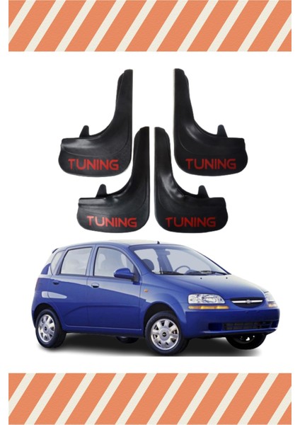 Chevrolet Kalos Hb Tüm Kasalar Tunıng Yazılı 4'lü Tozluk Çamurluk Paçalık