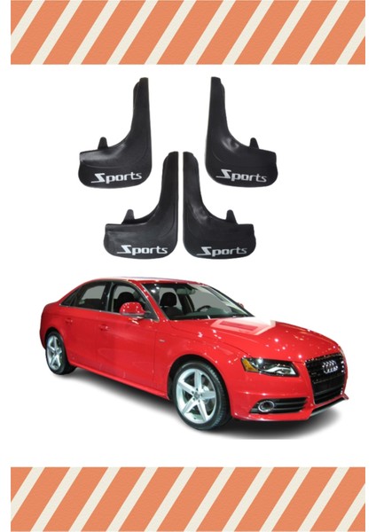 Audi A4 4'lü Sports Yazılı Tozluk Çamurluk Paçalık